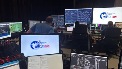 The Wings for Life World Run graphics production room