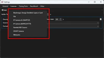 IDCamPro software interface