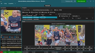 IDCamPro recording the start of a running race