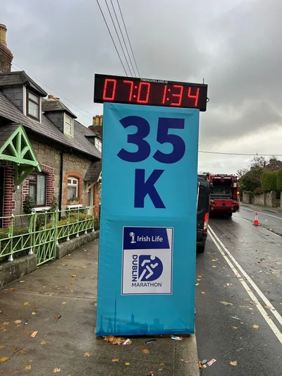 A 35K course clock running on RemoteRedirect