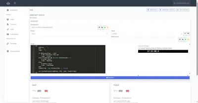 Editing a RemoteRedirect link script with a live clock preview