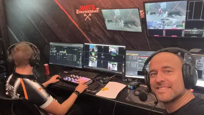 The TimestampedVideoSystem production booth reviewing multi-camera feeds